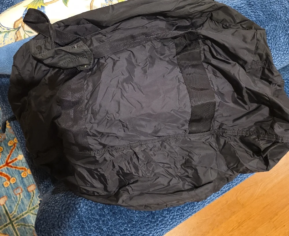 Black Packable Duffel Bag